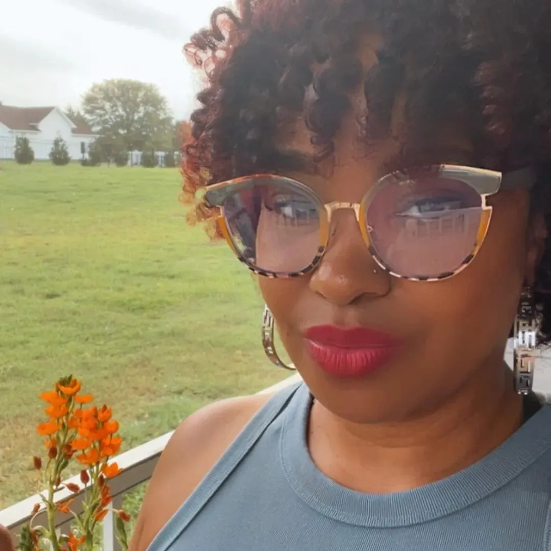 Oliver Round Cat-Eye Eyeglasses