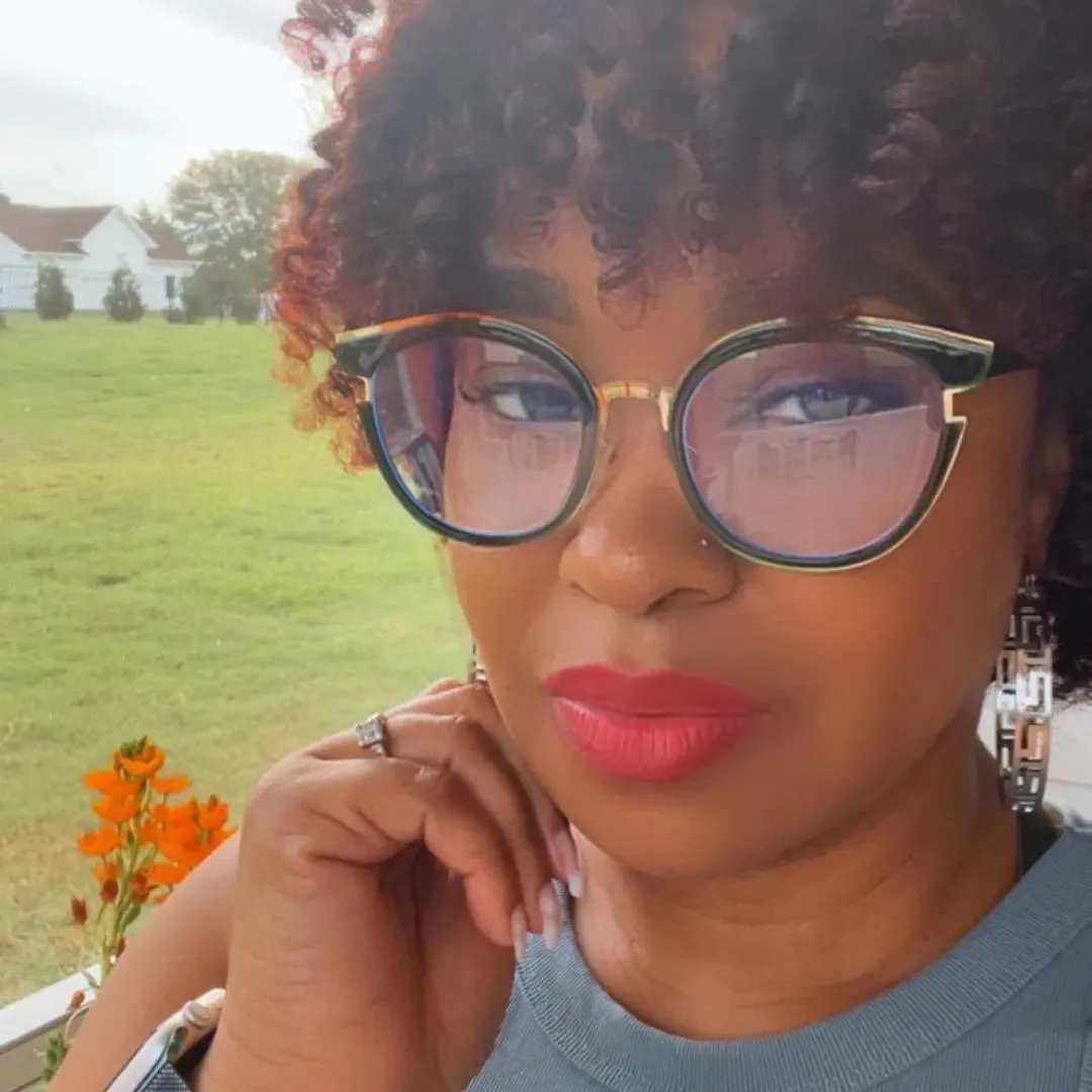 Oliver Round Cat-Eye Eyeglasses