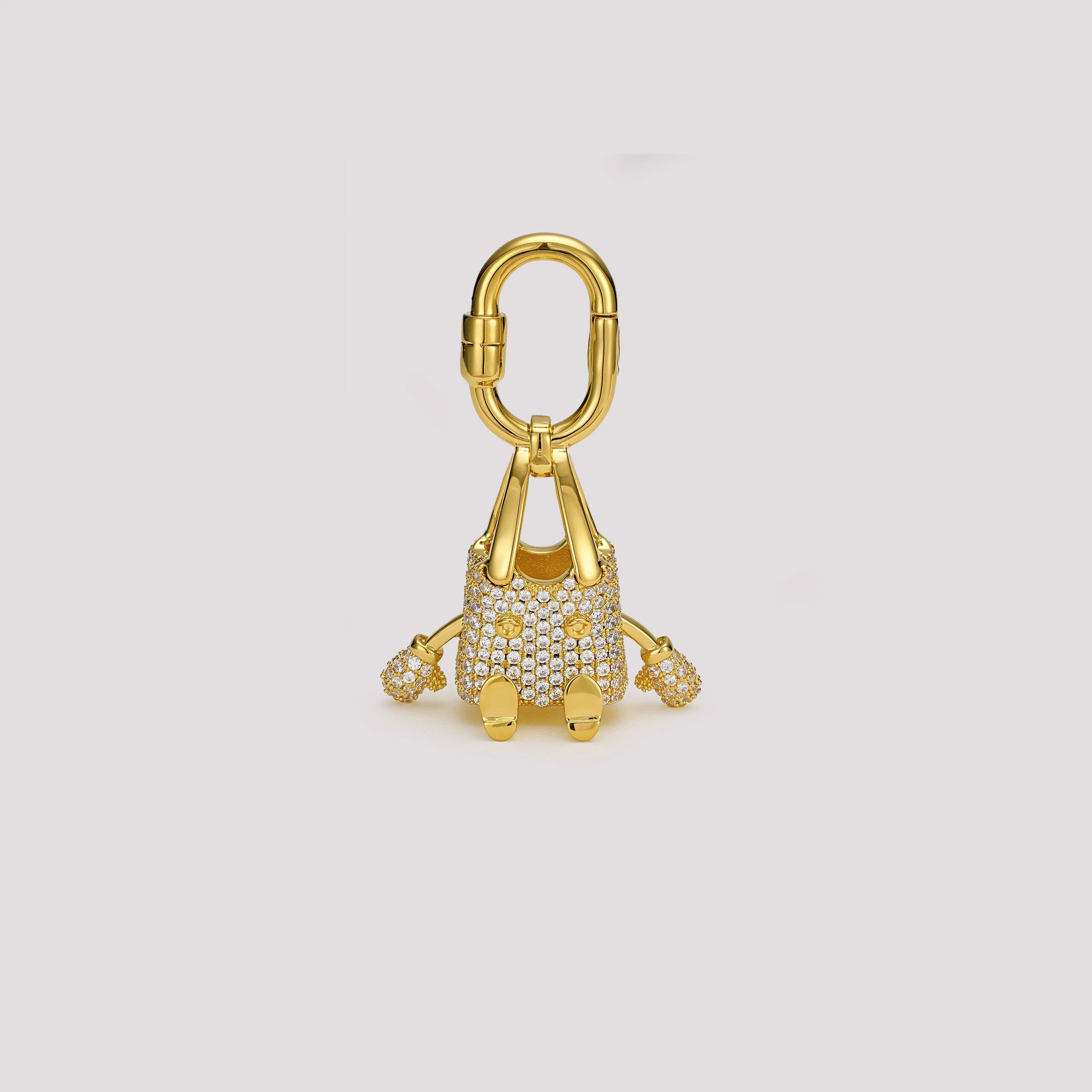 Pavé Baby Pickotin Bag Charm