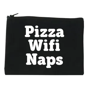 Pizza Wifi Naps Cosmetic Makeup Bag