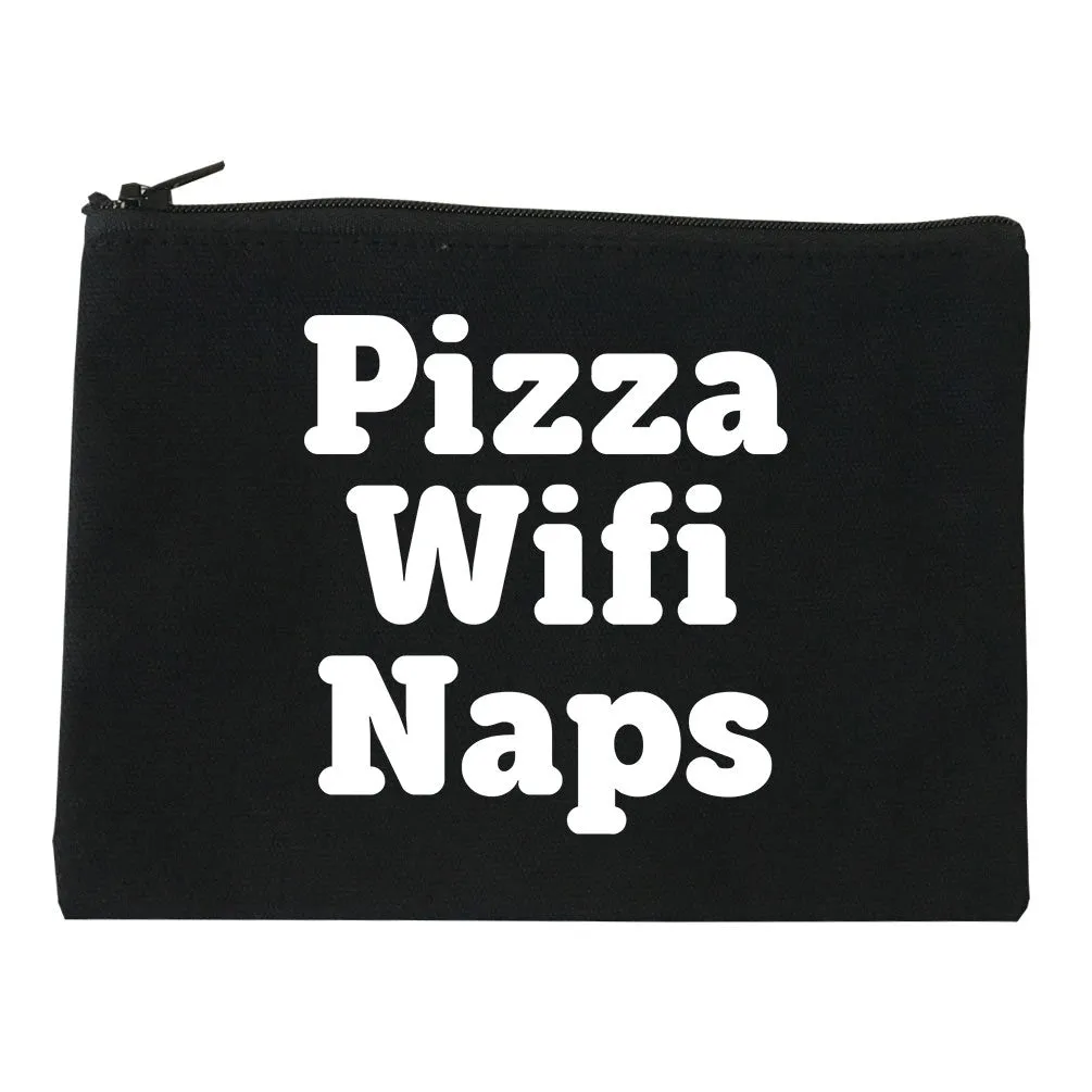 Pizza Wifi Naps Cosmetic Makeup Bag