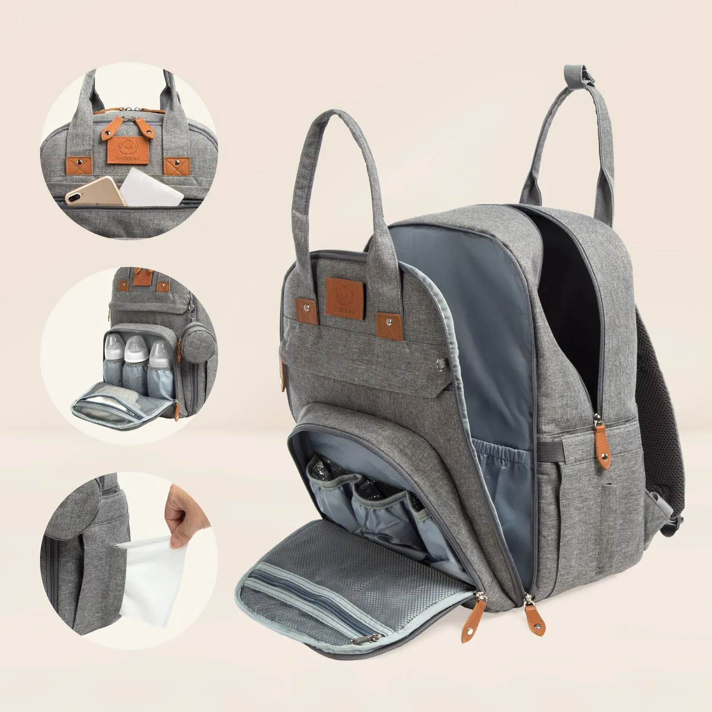 Rove Diaper Backpack - Classic Gray