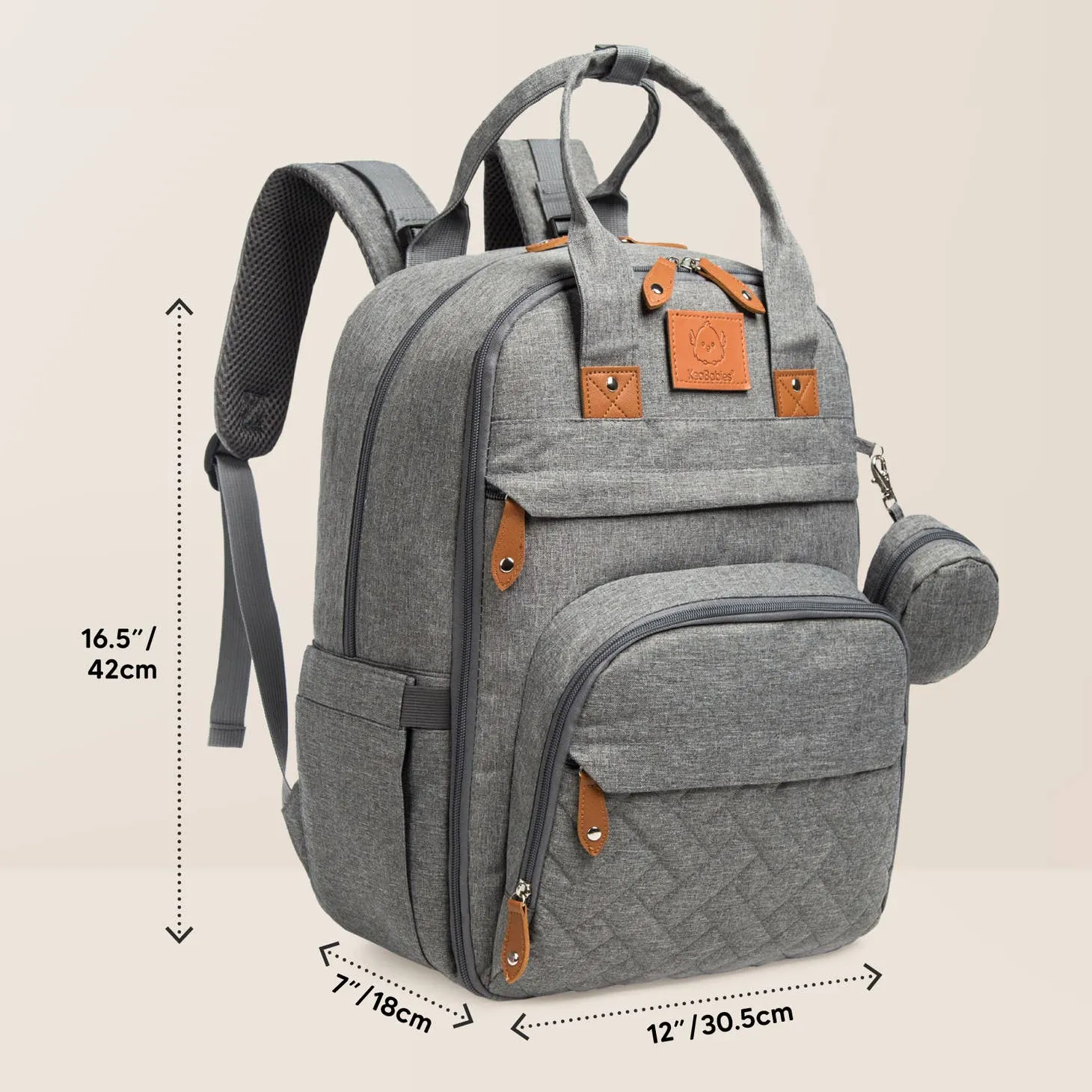 Rove Diaper Backpack - Classic Gray