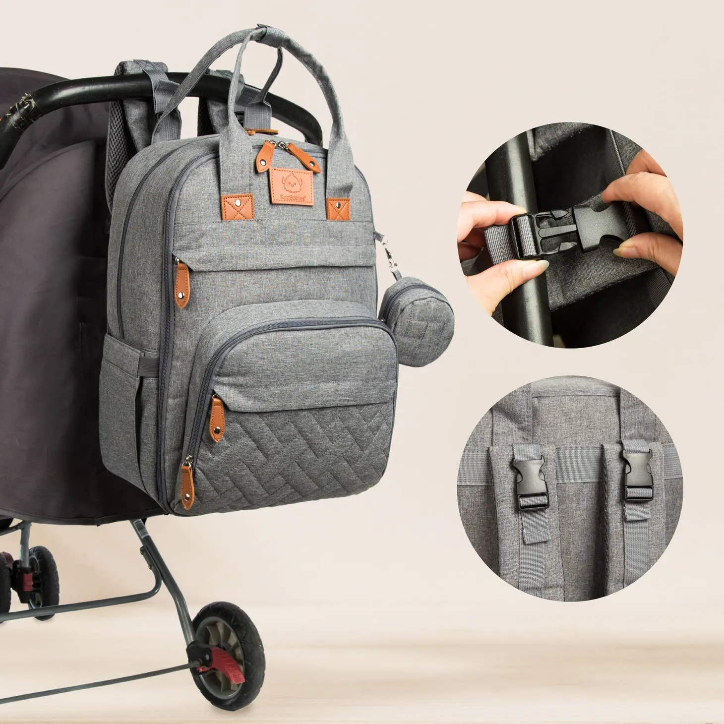 Rove Diaper Backpack - Classic Gray