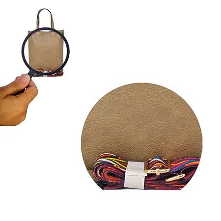 !SALE! Camel Faux Leather NGIL Bucket Handbag