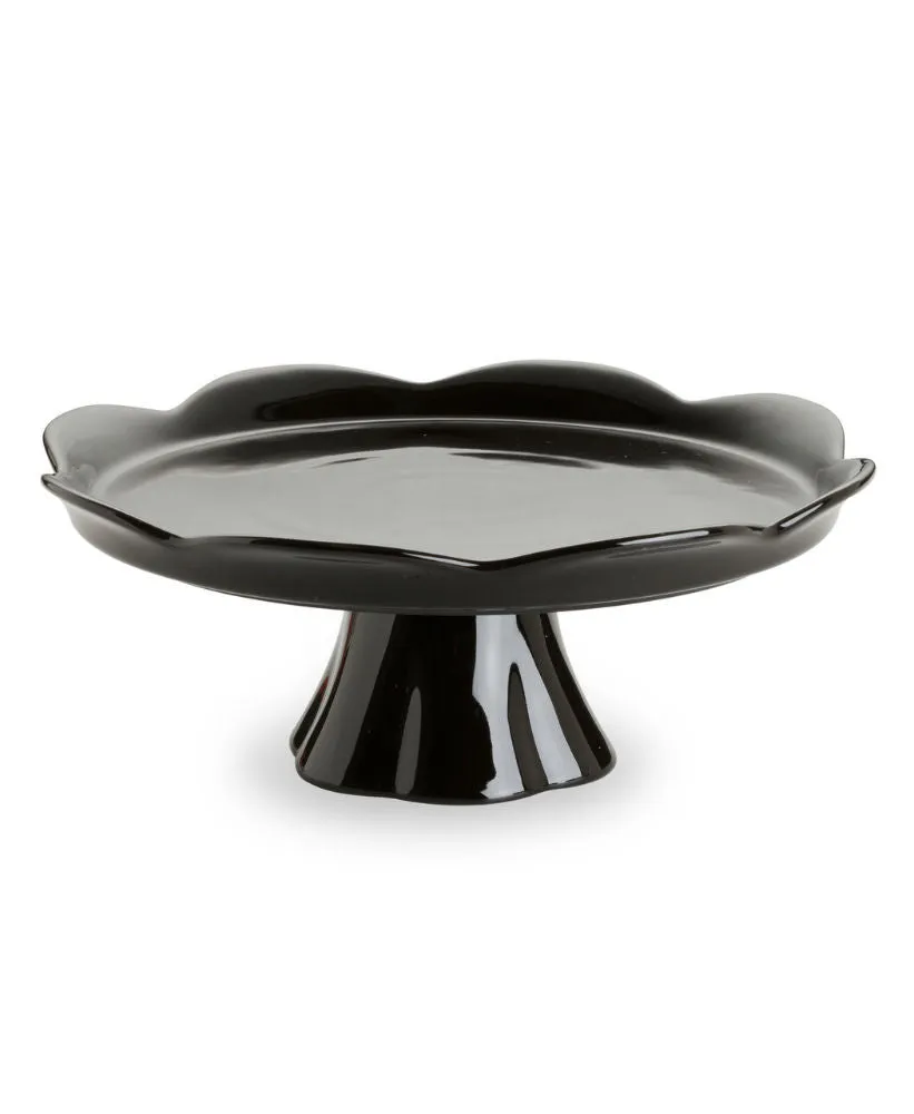 Sleek Black Cake Pedestals
