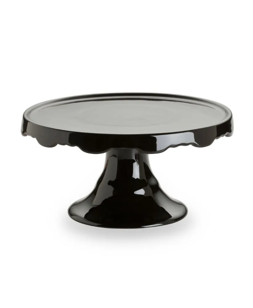 Sleek Black Cake Pedestals