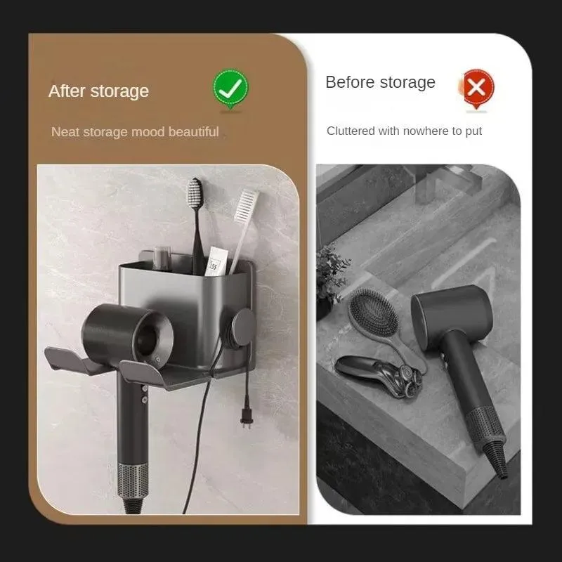 Sleek Hair Dryer Holder