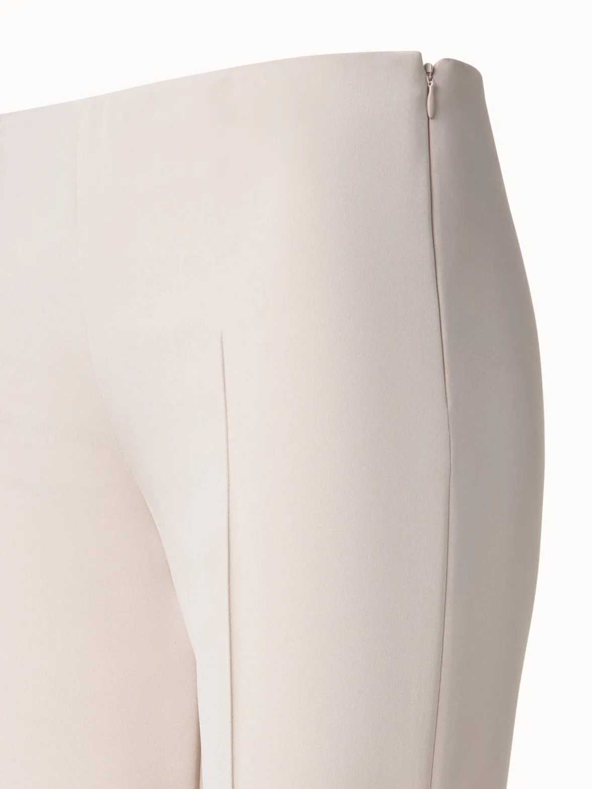 Slim Silk Pants with Stretch