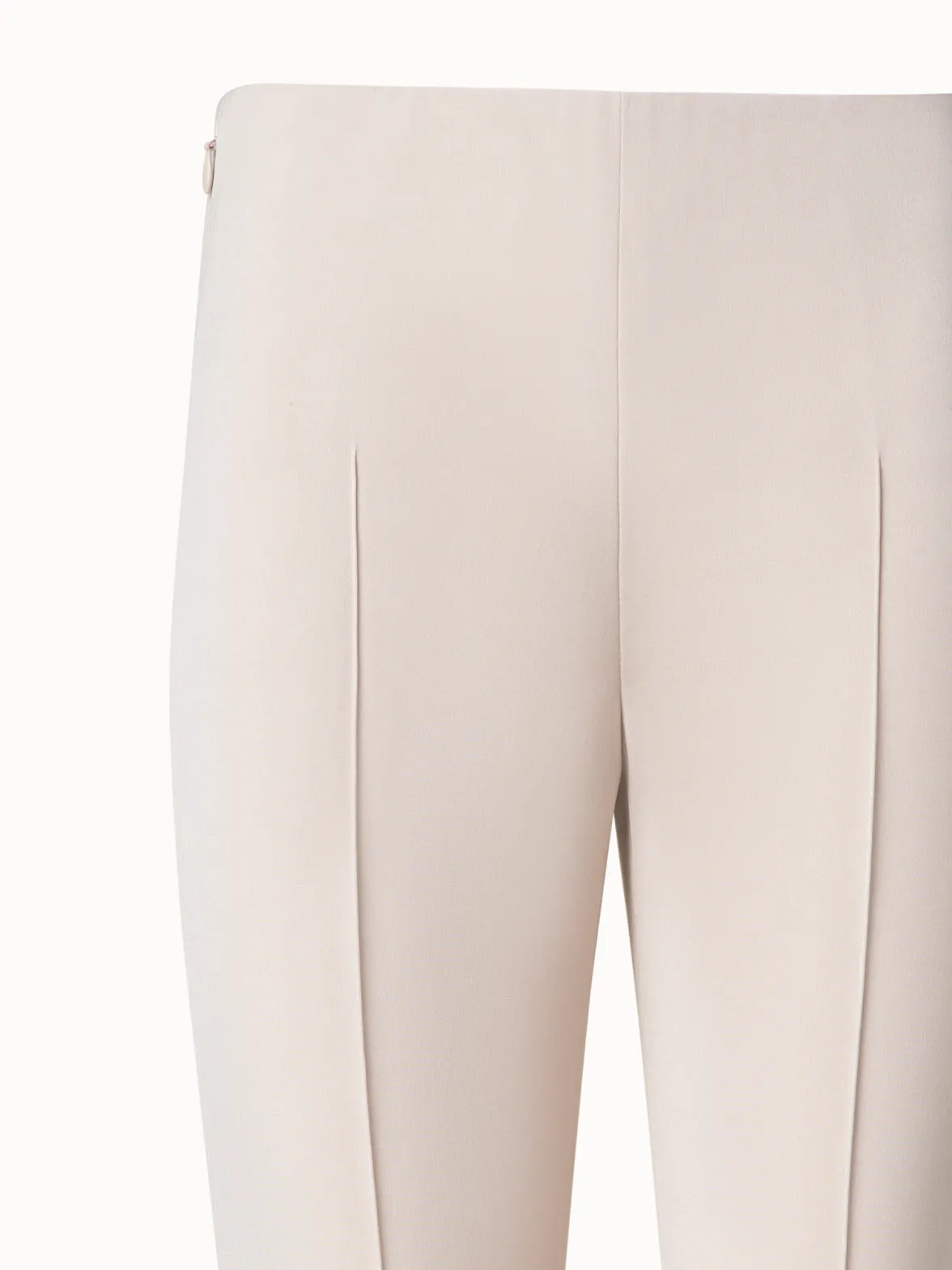 Slim Silk Pants with Stretch