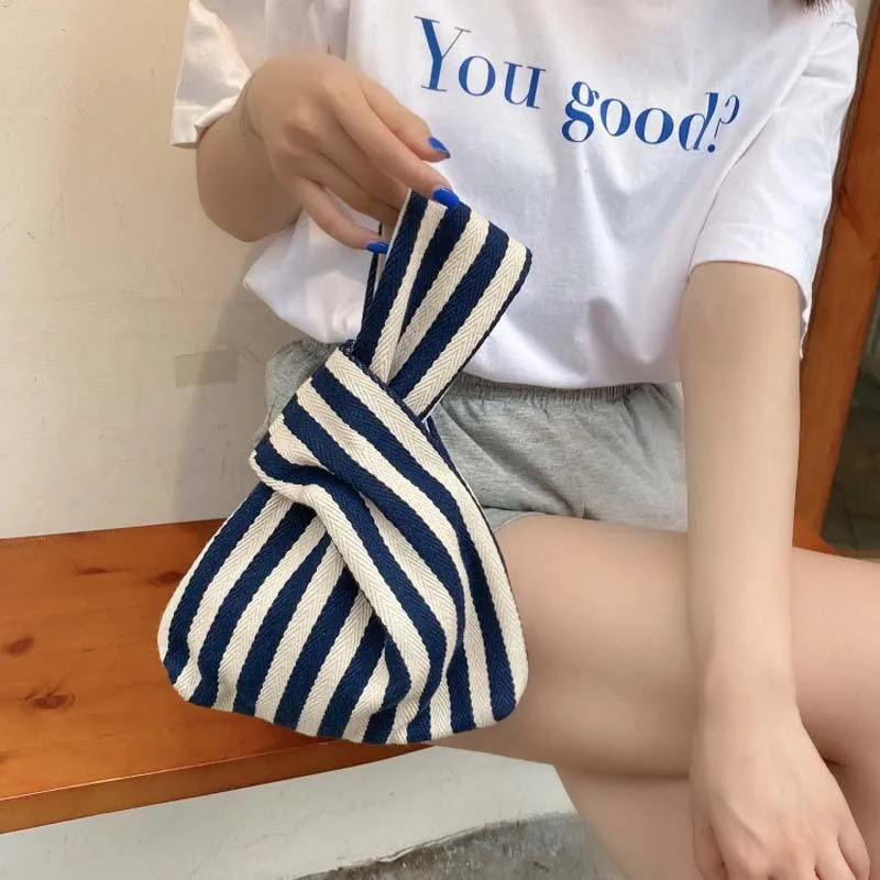 Small Wrist Knot Canvas Bag