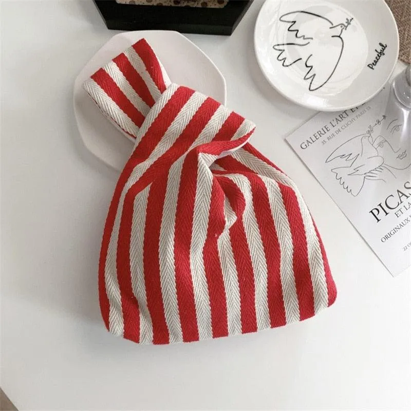 Small Wrist Knot Canvas Bag