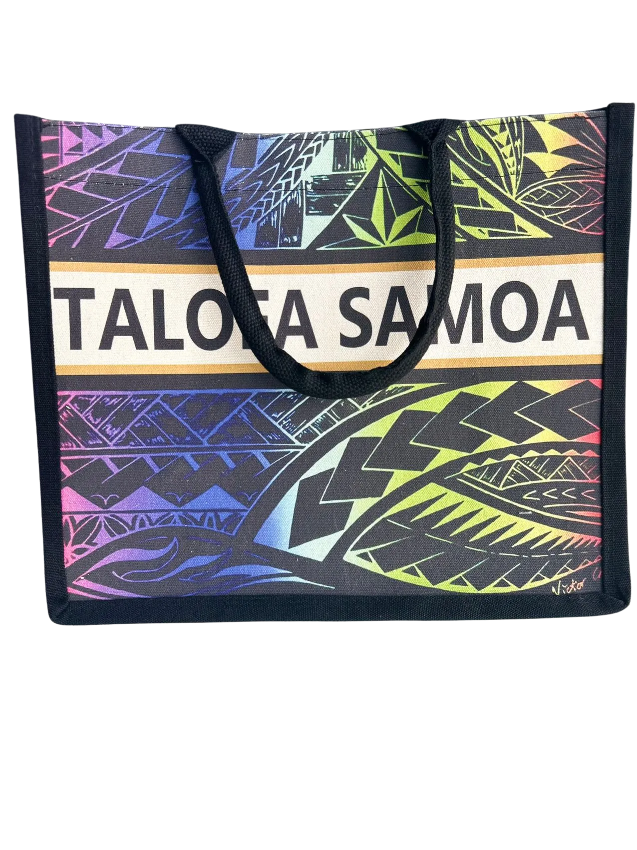 TALOFA SAMOA Canvas Bag multi-color designed by Victor Chen