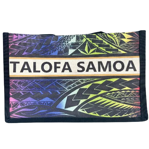 TALOFA SAMOA Canvas Bag multi-color designed by Victor Chen