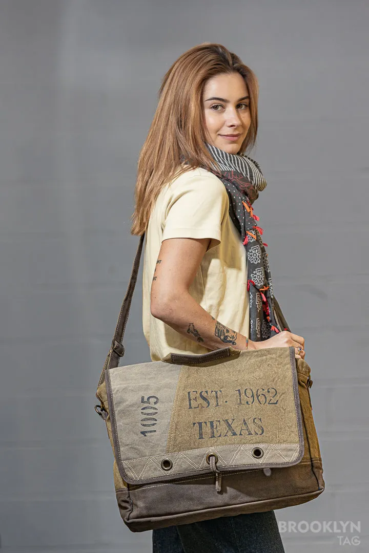 Texas Crossbody Canvas Bag