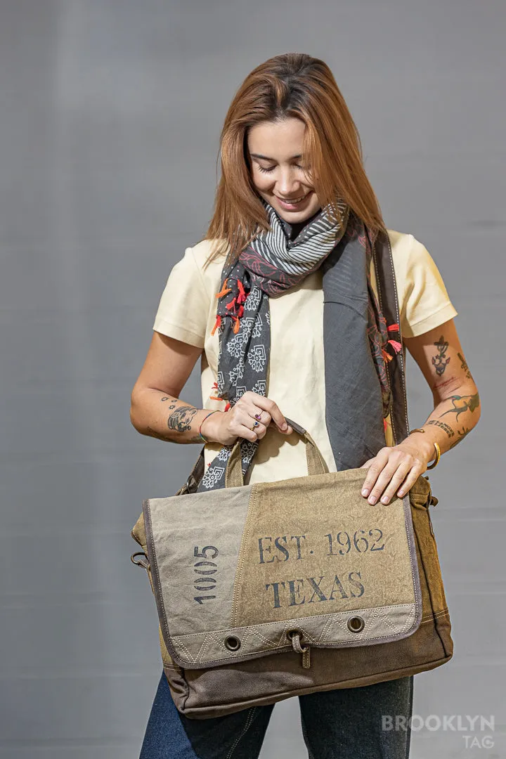 Texas Crossbody Canvas Bag