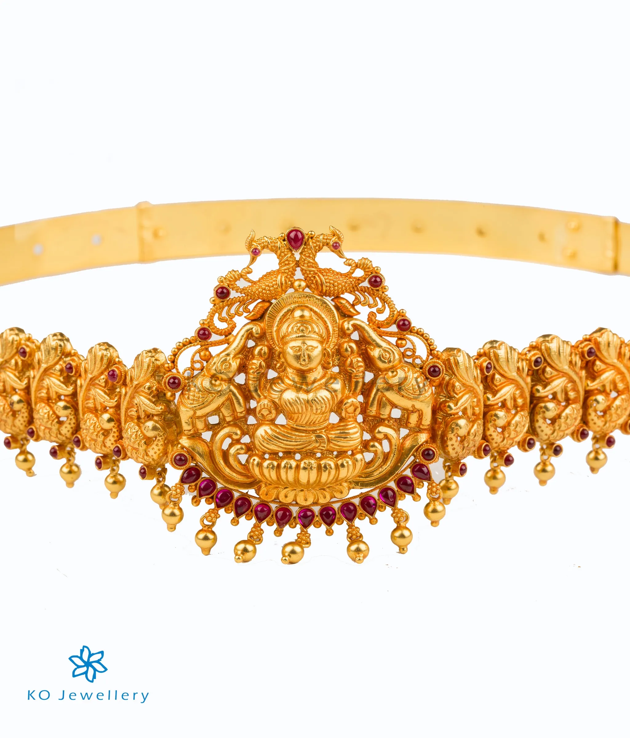 The Avantika Silver Lakshmi Oddiyanam Waist belt