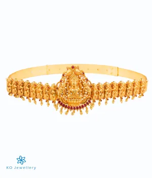 The Avantika Silver Lakshmi Oddiyanam Waist belt