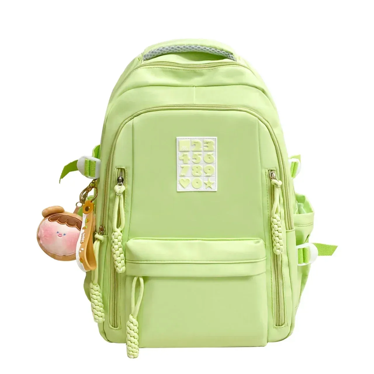 UAKISS  - Nylon Solid Bags for Women 2024New Backpacks Anti-Theft Back Zipper Fashion Backpack Casual Travel Single Shoulder Bags