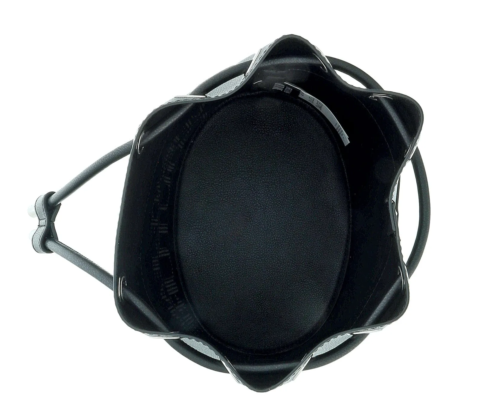 Versace Jeans Couture Black Structured Small Bucket Bag