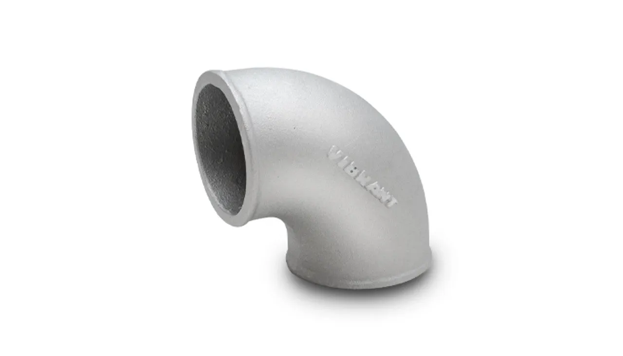 Vibrant 90 Degree Tight Radius CAST Aluminum Bend, 2.5" O.D.  - 2873