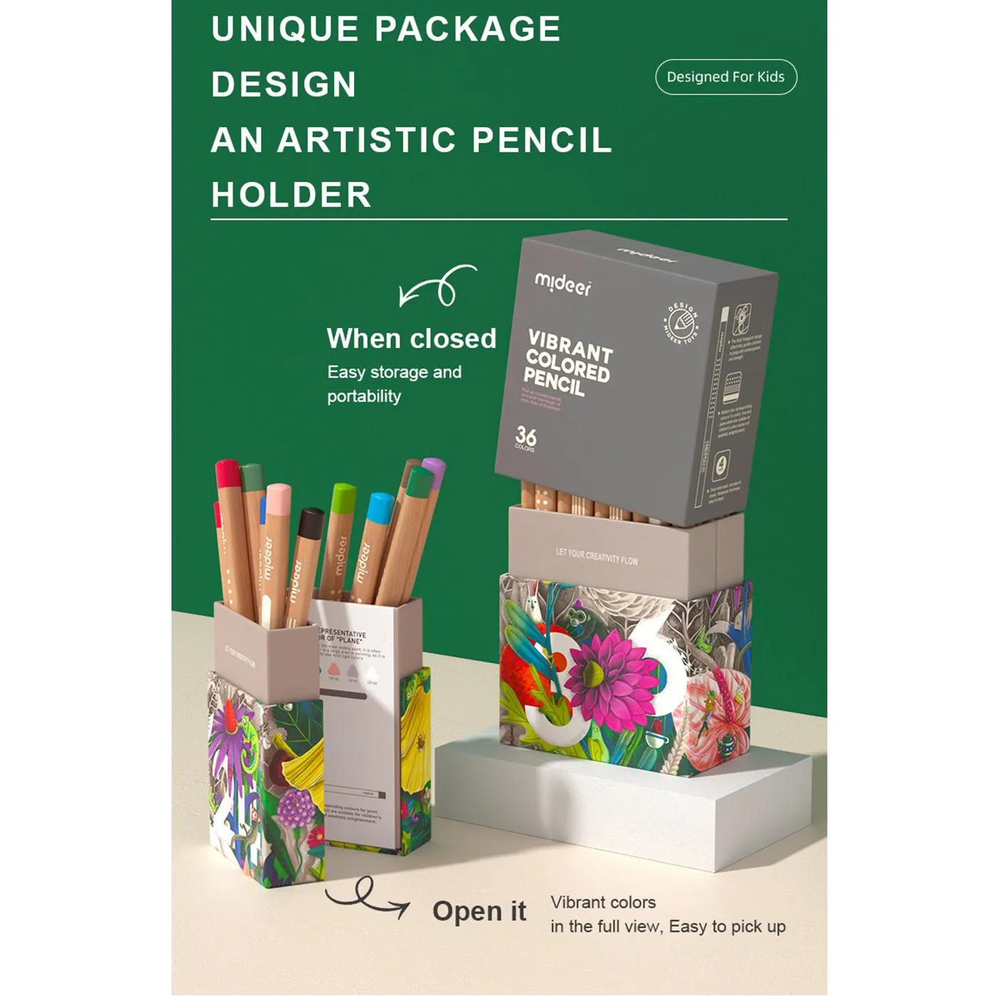 Vibrant Colored Pencil 48 Colors