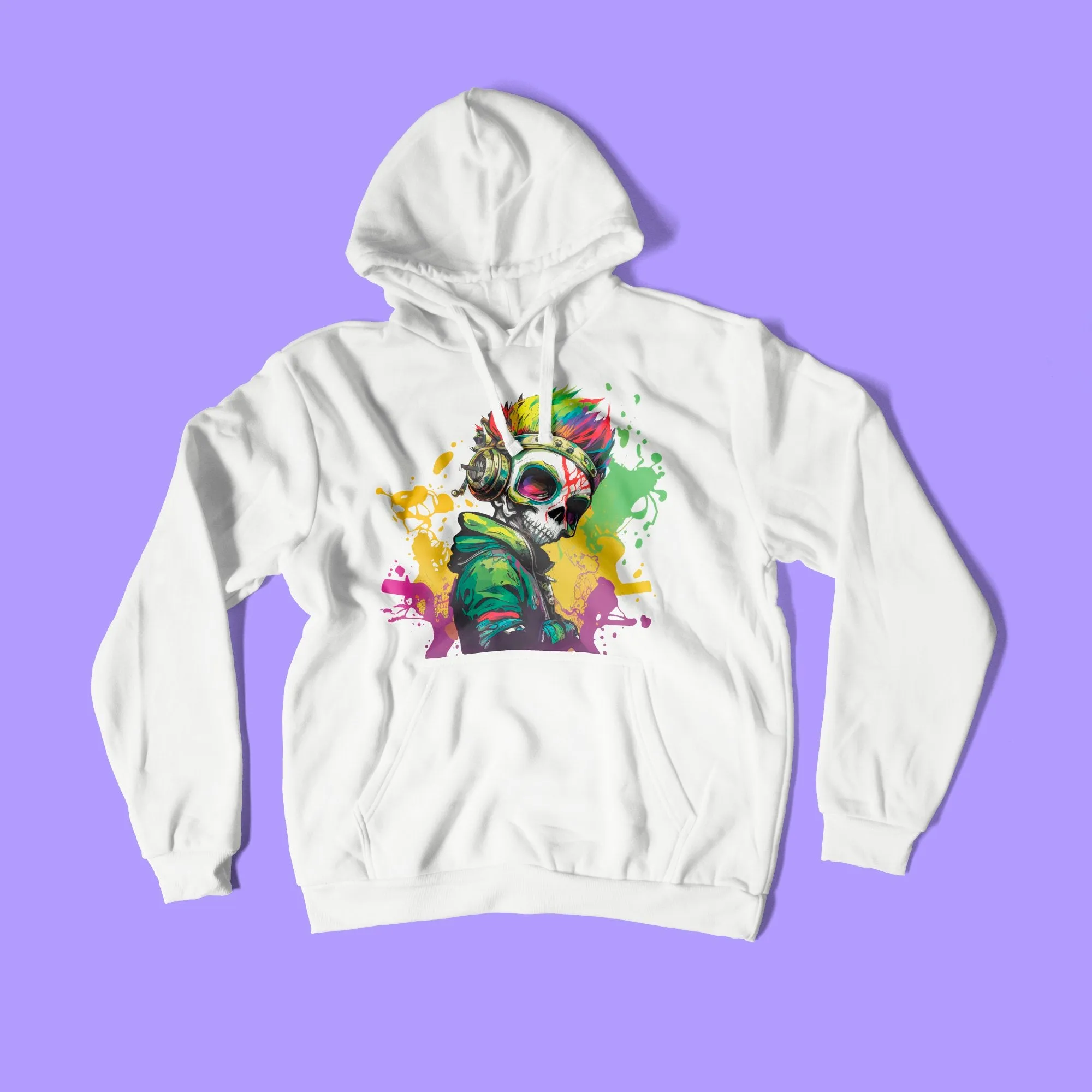 Vibrant Graffiti Skullboy Print