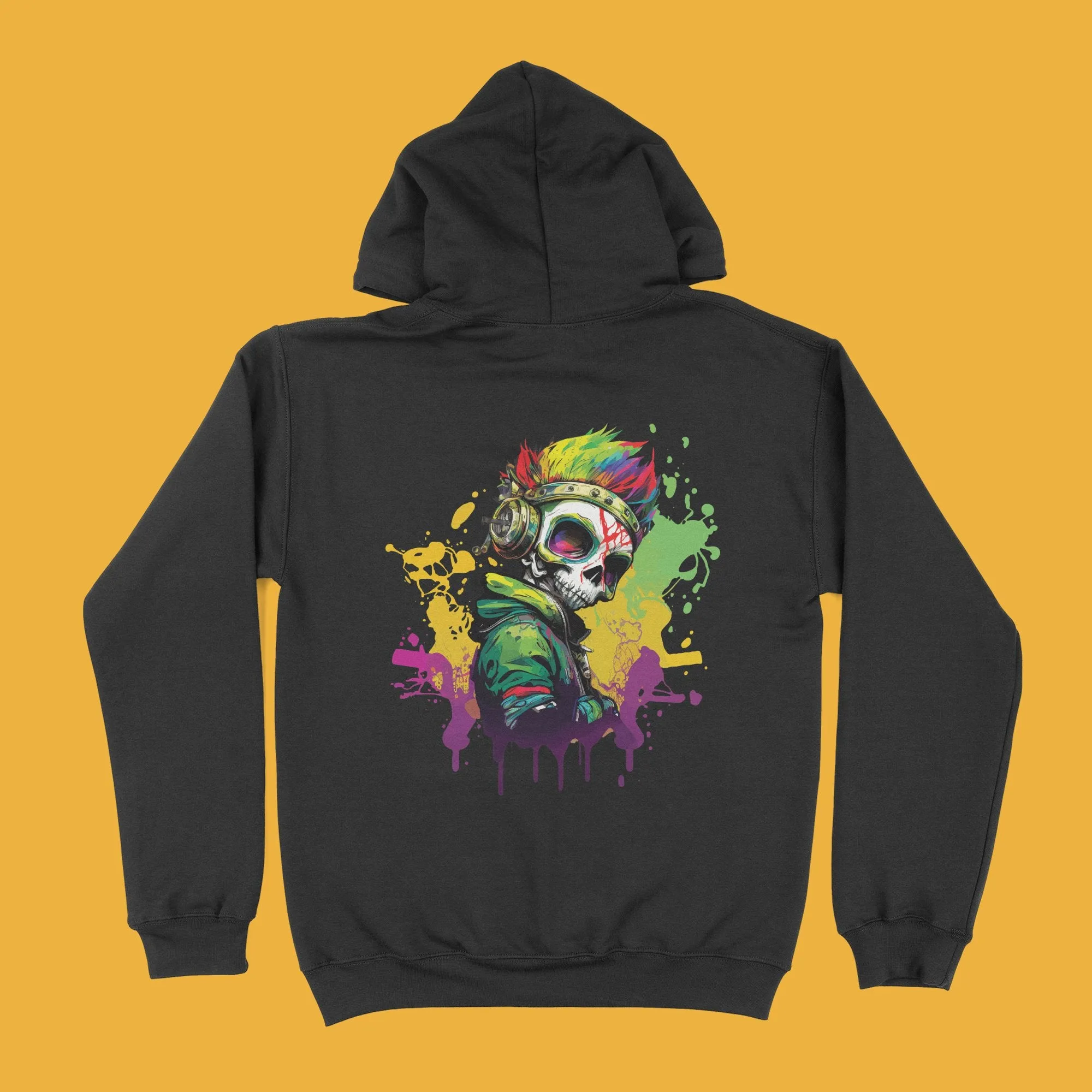 Vibrant Graffiti Skullboy Print