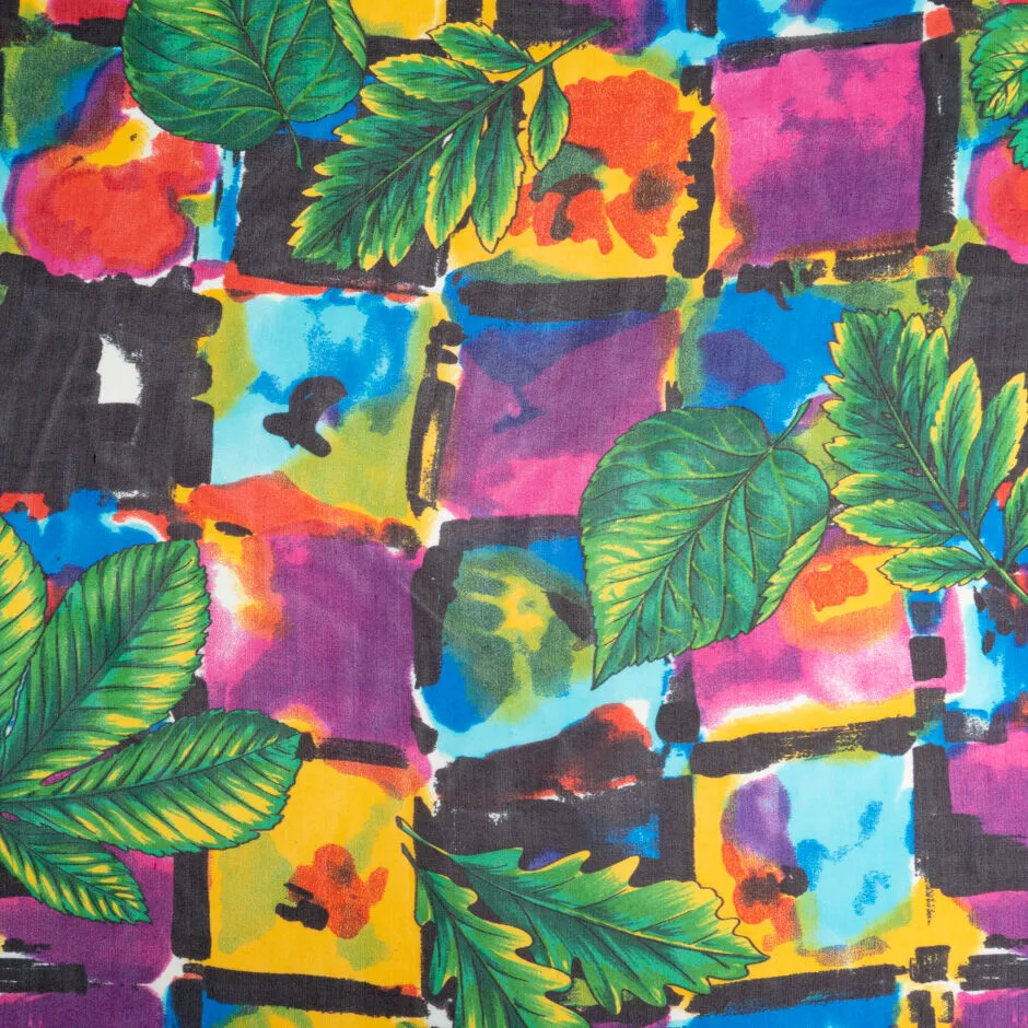 Vibrant Multi Patterned Silk Georgette