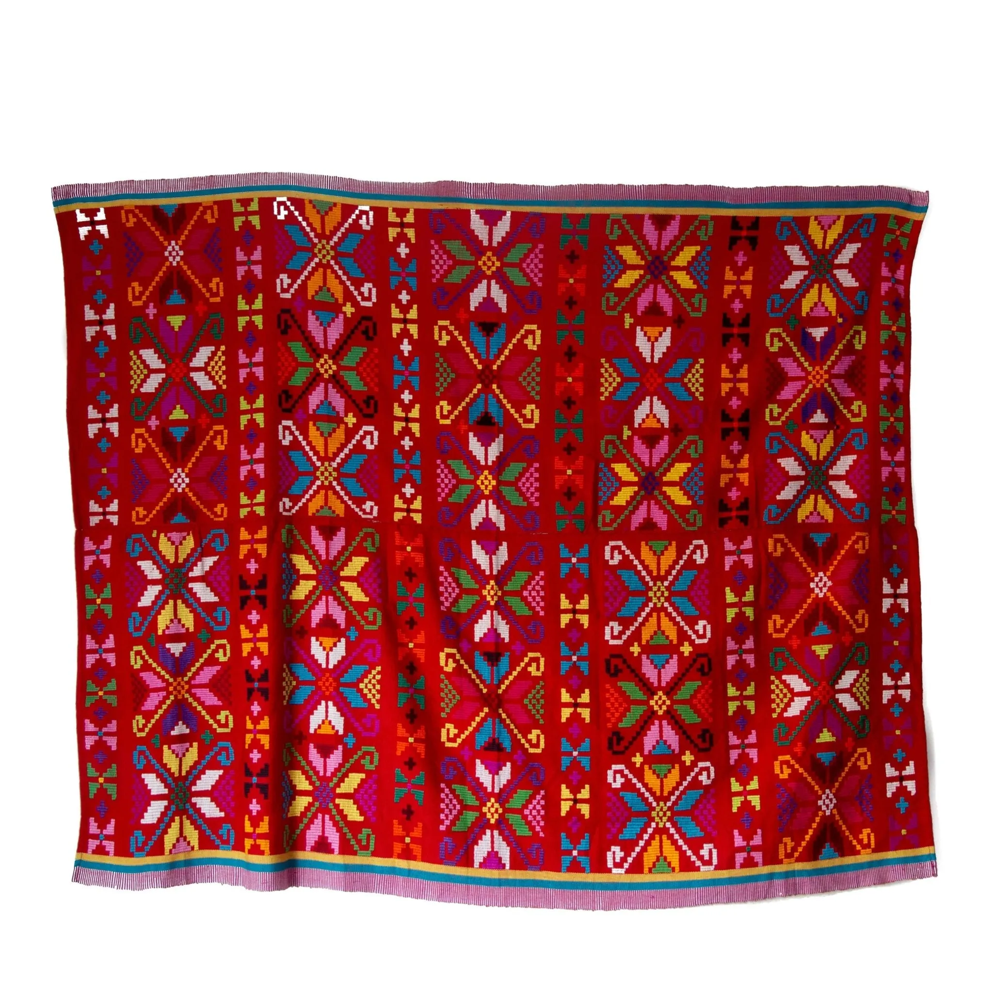 Vibrant Red Timor Textile