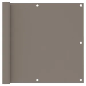 vidaXL Balcony Screen Taupe 90x600 cm Oxford Fabric