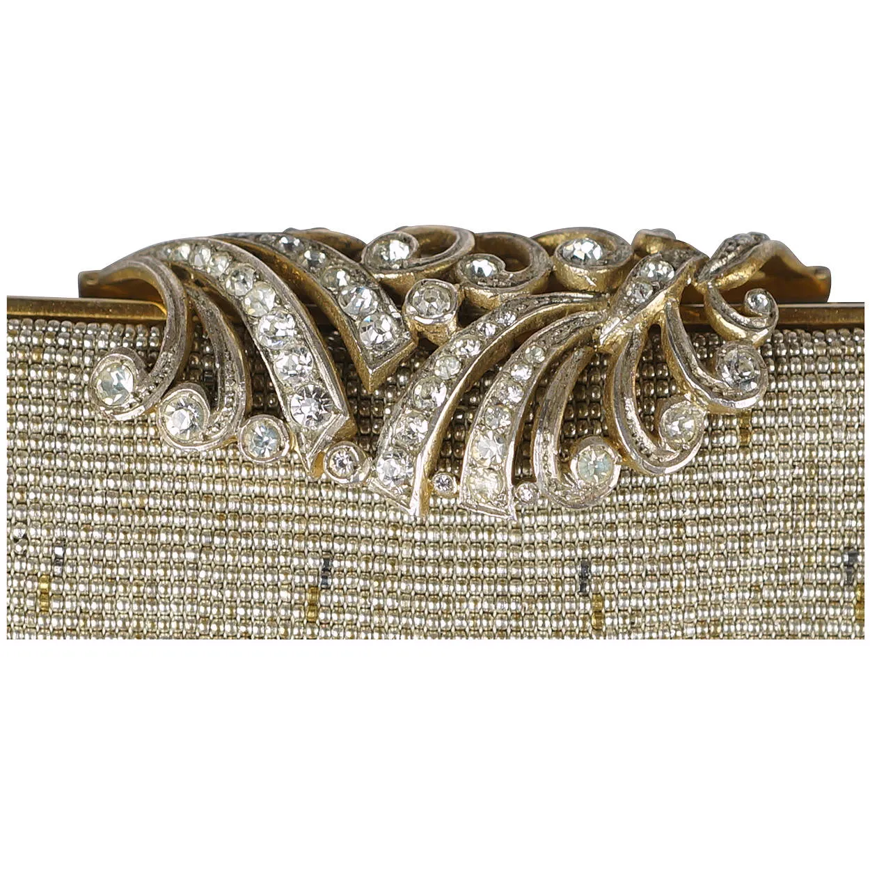 Vintage Evening Purse Micro Steel Beaded Bag Made in France for Holt Renfrew