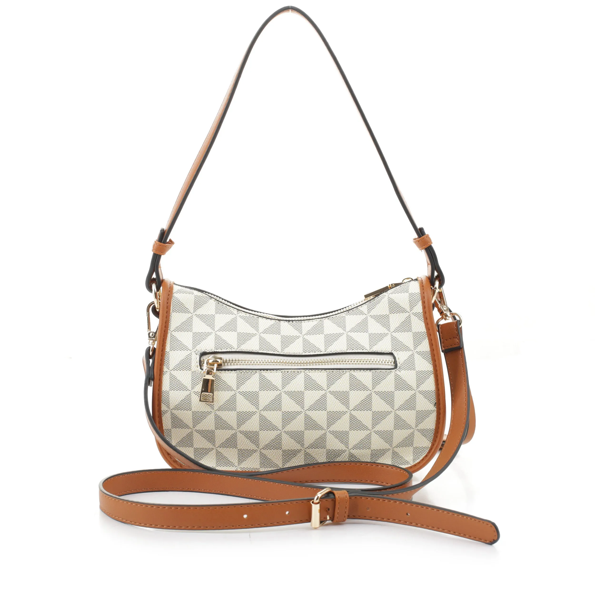 Vivi Geometric Monogrammed Medium Shoulder Set