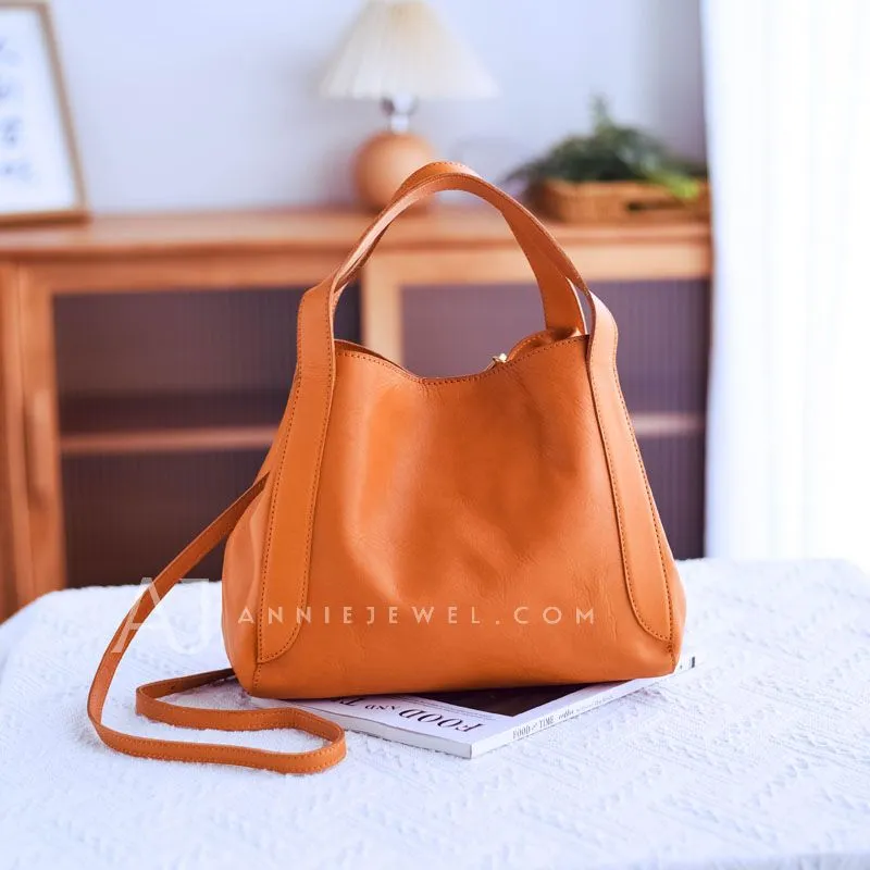 Women's Leather Bucket Tote Bag Tote Bucket Bag Leather Tote Bag Green