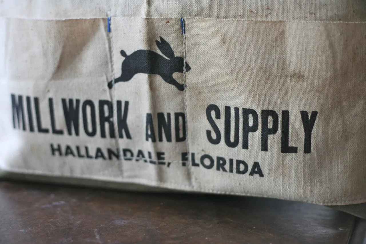 WWII era Canvas & Work Apron Tote Bag