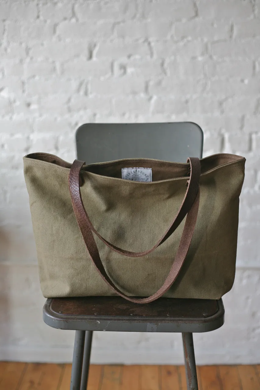 WWII era Canvas & Work Apron Tote Bag
